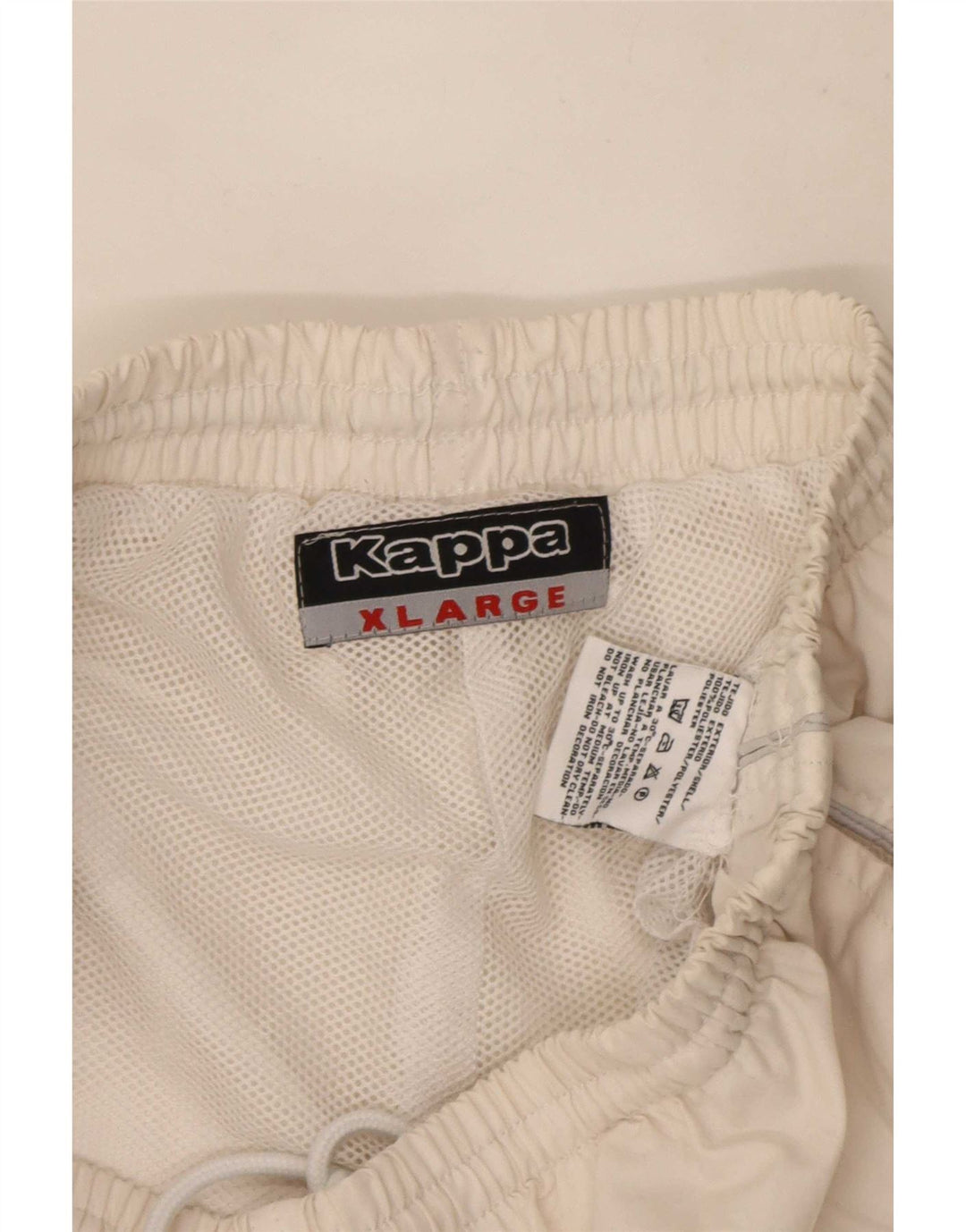 Kappa Pantalon de Survêtement Garçon Joggers 15-16 ans XL Blanc Polyester