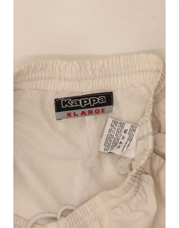 Kappa Pantalon de Survêtement Garçon Joggers 15-16 ans XL Blanc Polyester