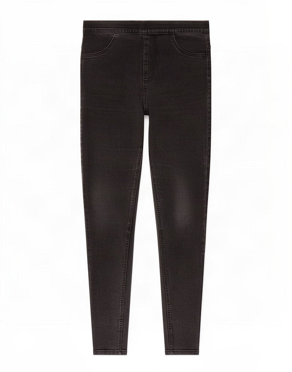 Marks & Spencer Womens Jegging Jeans UK 12 Medium W30 L29 Black Cotton