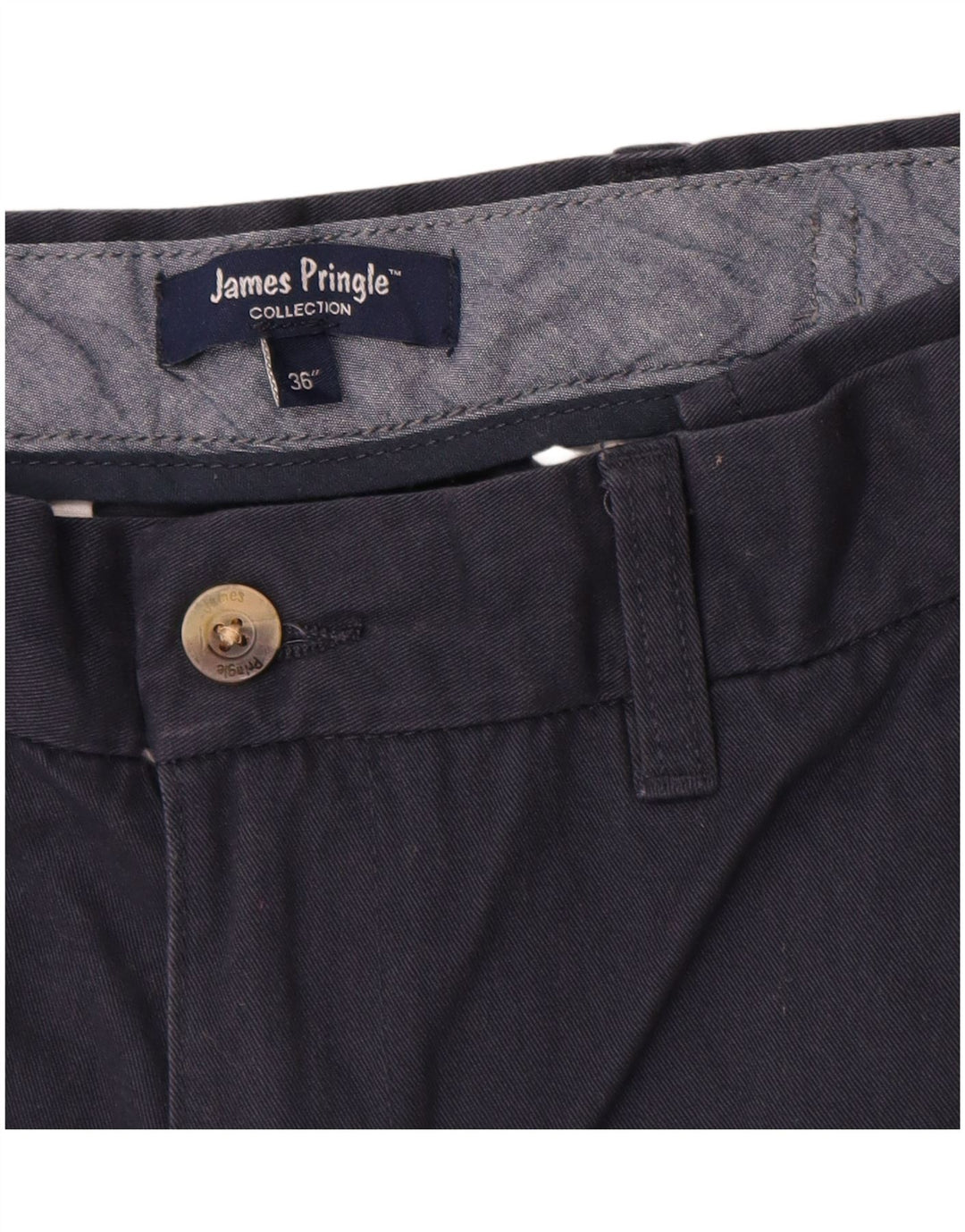 James Pringle Short Chino Homme W36 Grand Bleu Marine Coton Classique