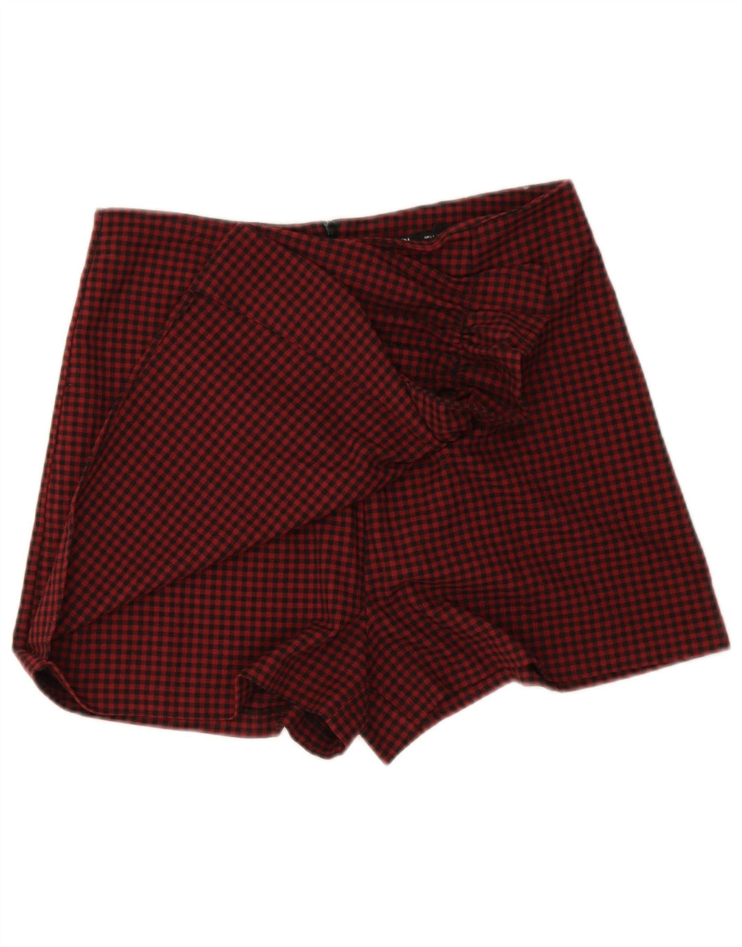 Zara Short décontracté pour femme Large W30 L3 Vichy rouge