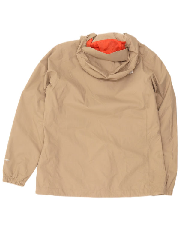 The North Face Veste de pluie à capuche pour femme UK 14 Large Beige Polyester