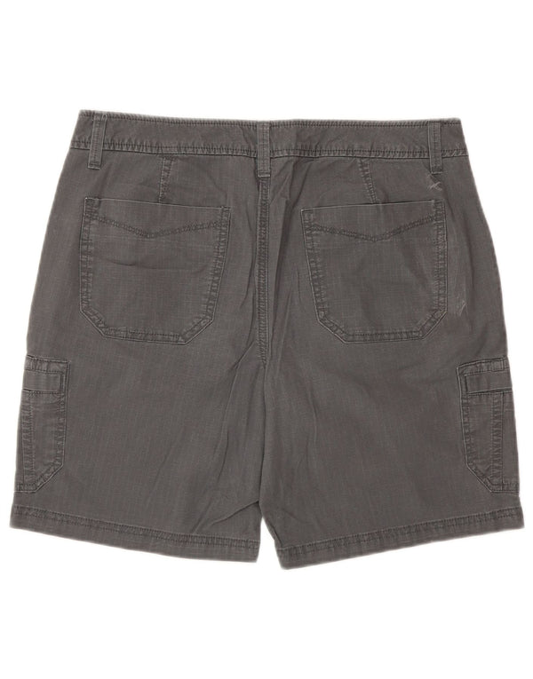 Eddie Bauer Short cargo légèrement courbé pour femme US 6 Medium W30 Gris Coton