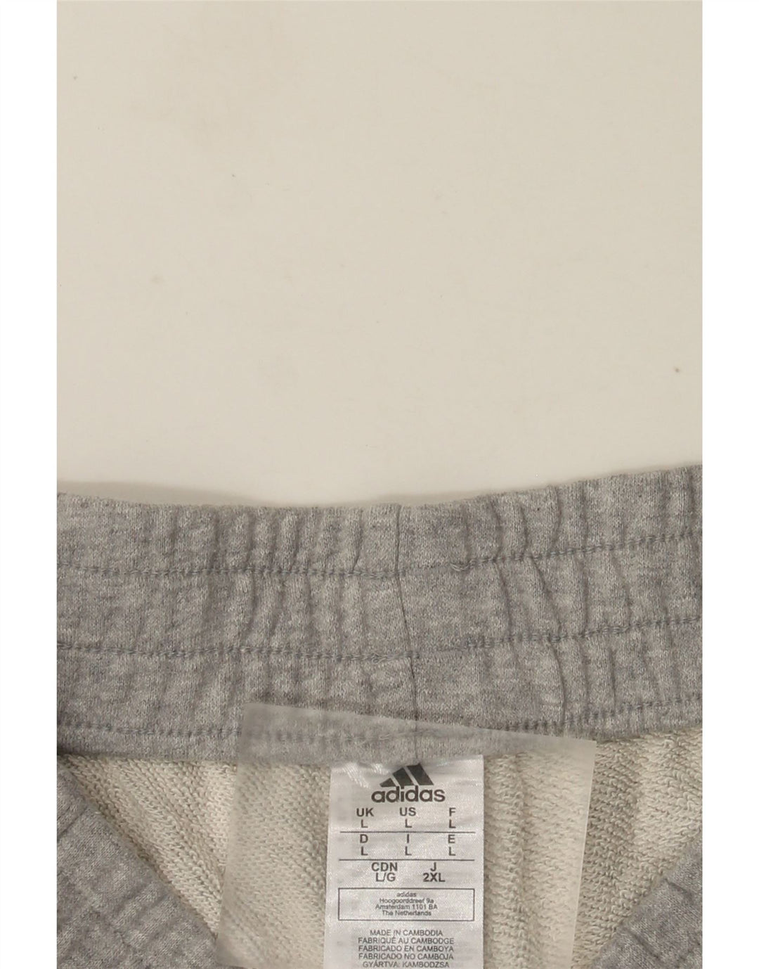 Adidas Short de sport pour homme Grand coton moucheté gris
