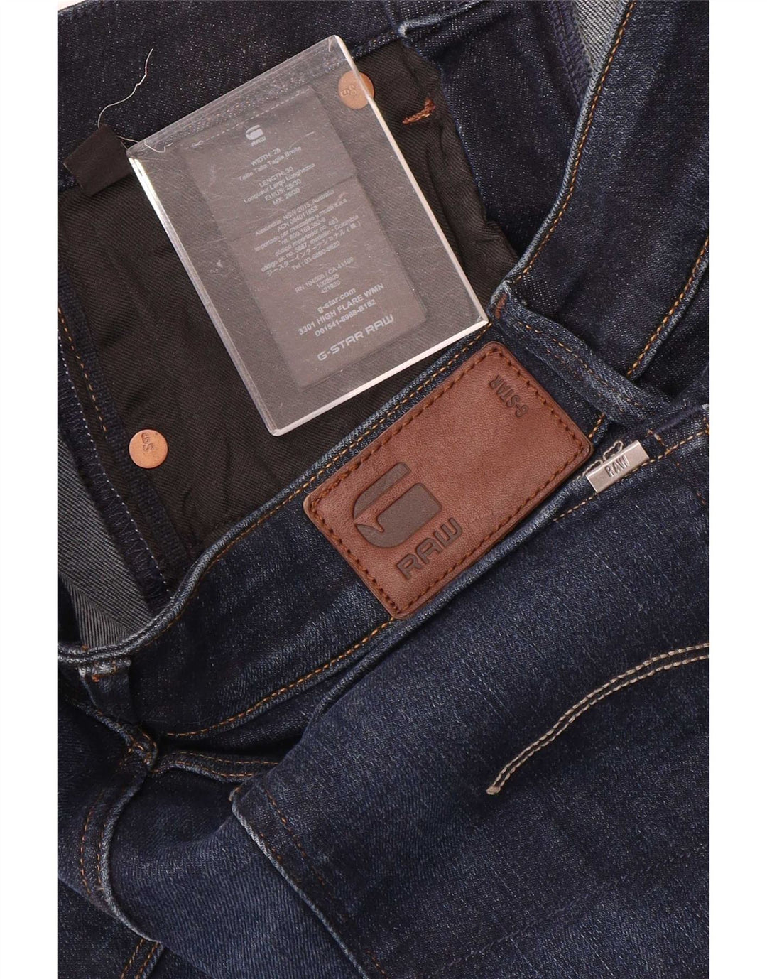 G-Star Jean évasé Femme W28 L30 Bleu Marine Coton