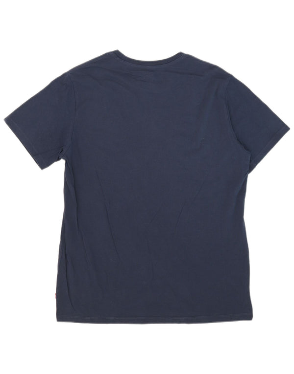 Levi's T-Shirt Graphique Homme Bleu Marine Large