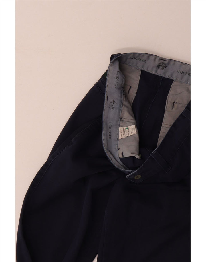 DOCKERS Pantalon Chino Droit Homme W31 L32 Bleu Marine Coton