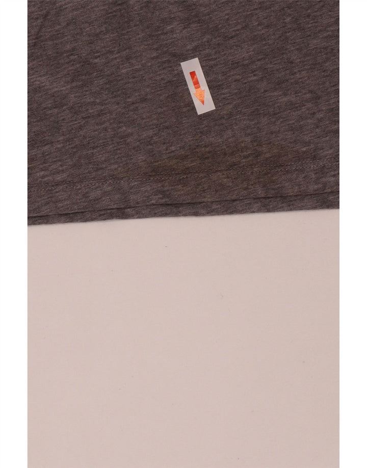 Nike Homme Dri Fit Graphic T-Shirt Haut Gris Moyen Coton
