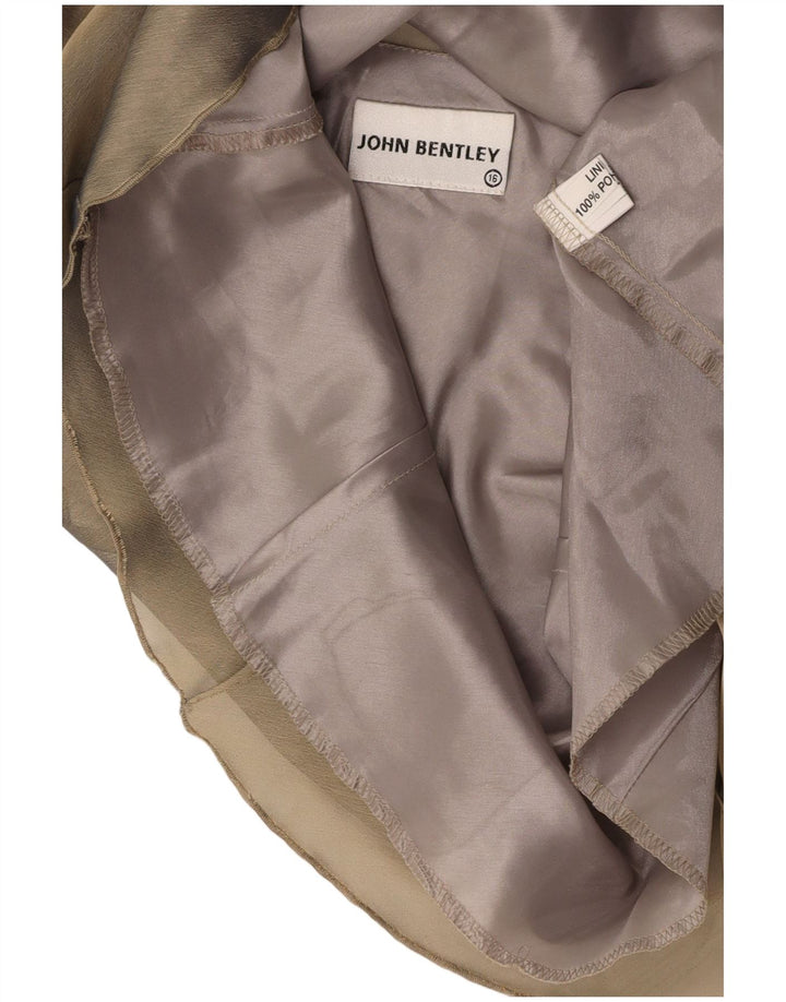 JOHN BENTLEY Chemisier sans manches pour femme UK 16 Large Vert Polyester