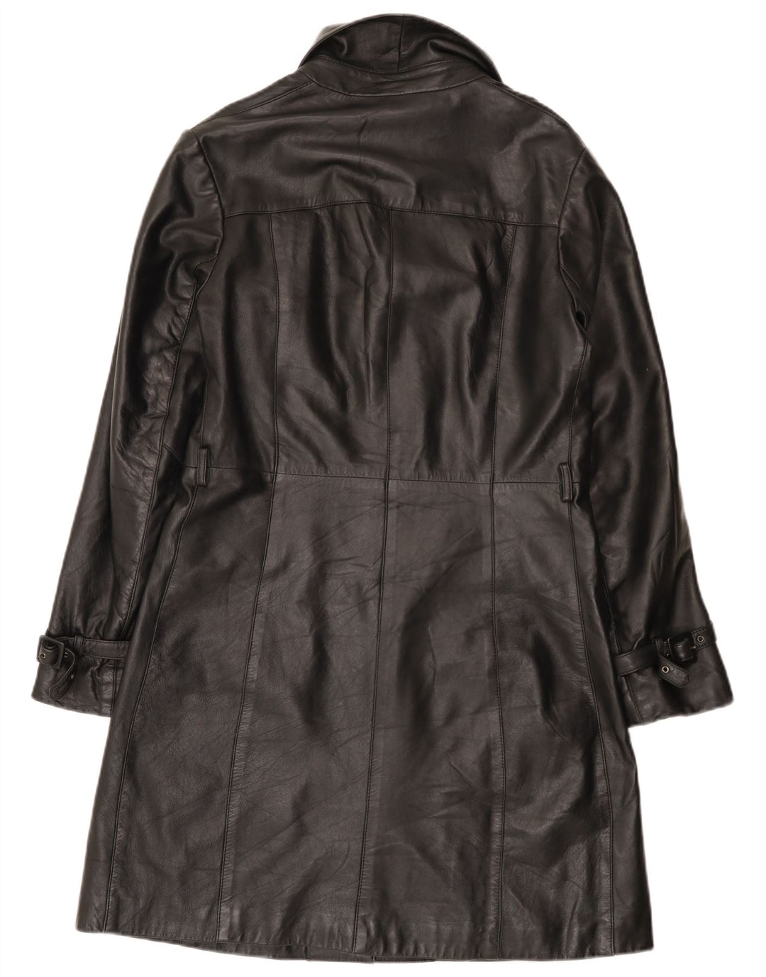 Conbipel Manteau En Cuir Femme IT 46 Large Noir