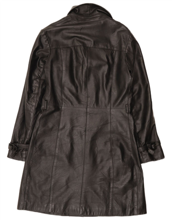 Conbipel Manteau En Cuir Femme IT 46 Large Noir