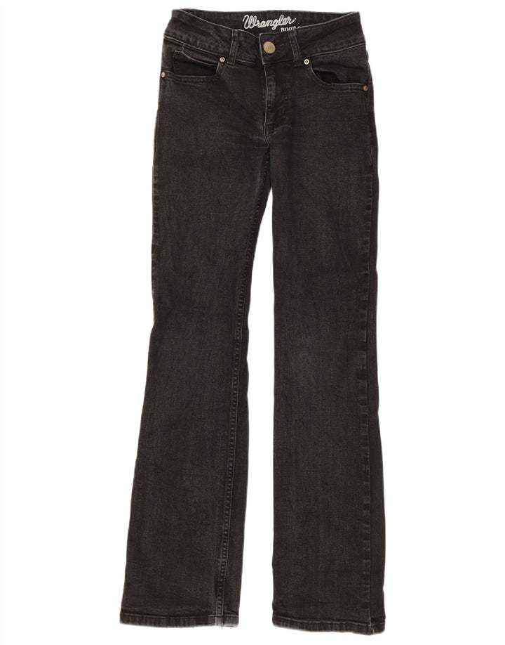 WRANGLER Jean Bootcut Femme US 0 XS W26 L32 Coton Noir