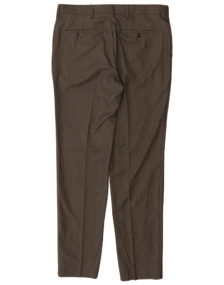 Marks & Spencer Pantalon décontracté skinny pour homme W32 L31 Gris Polyester
