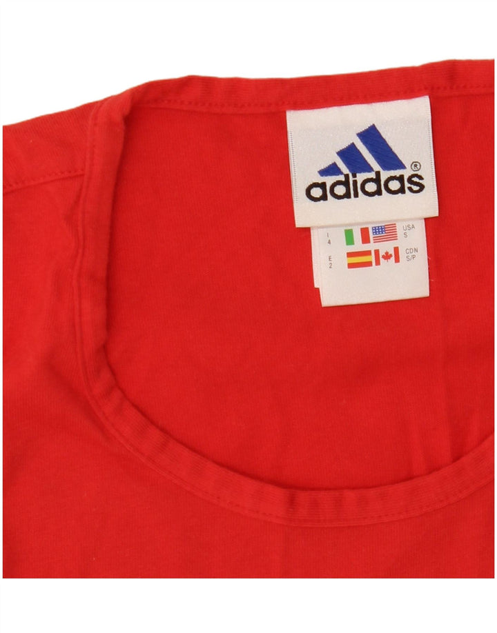 Adidas Débardeur pour homme UK 36/38 Petit Rouge Coton