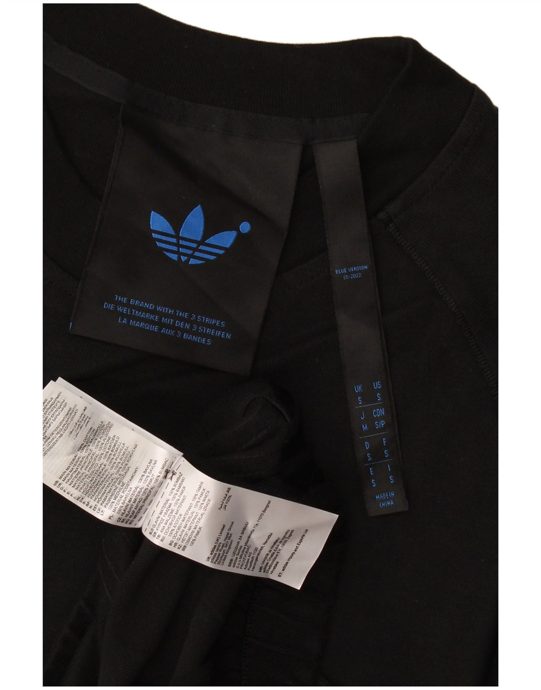 Adidas Sweat-shirt à manches courtes pour homme en coton noir Taille S