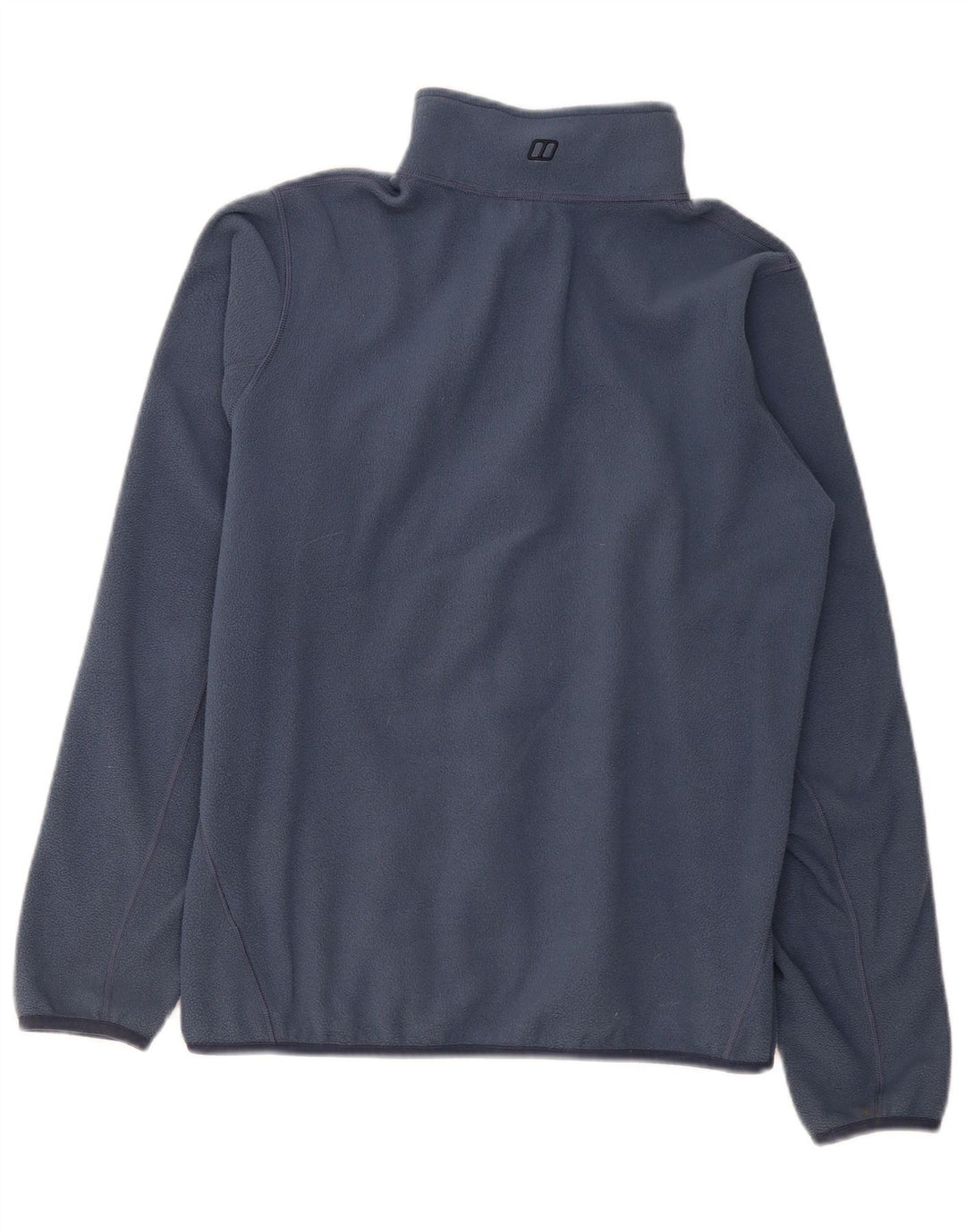 BERGHAUS Pull polaire à col zippé pour femme UK 14 Large Bleu marine