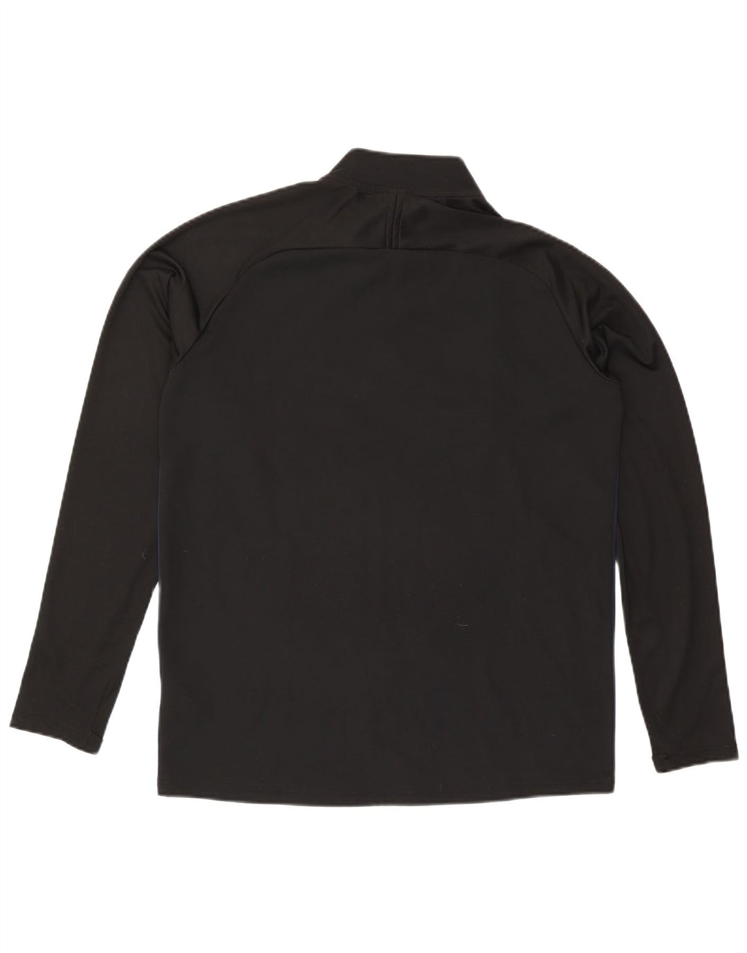 Nike Haut de survêtement Dri Fit avec col zippé et col zippé pour homme, grand, noir, color block