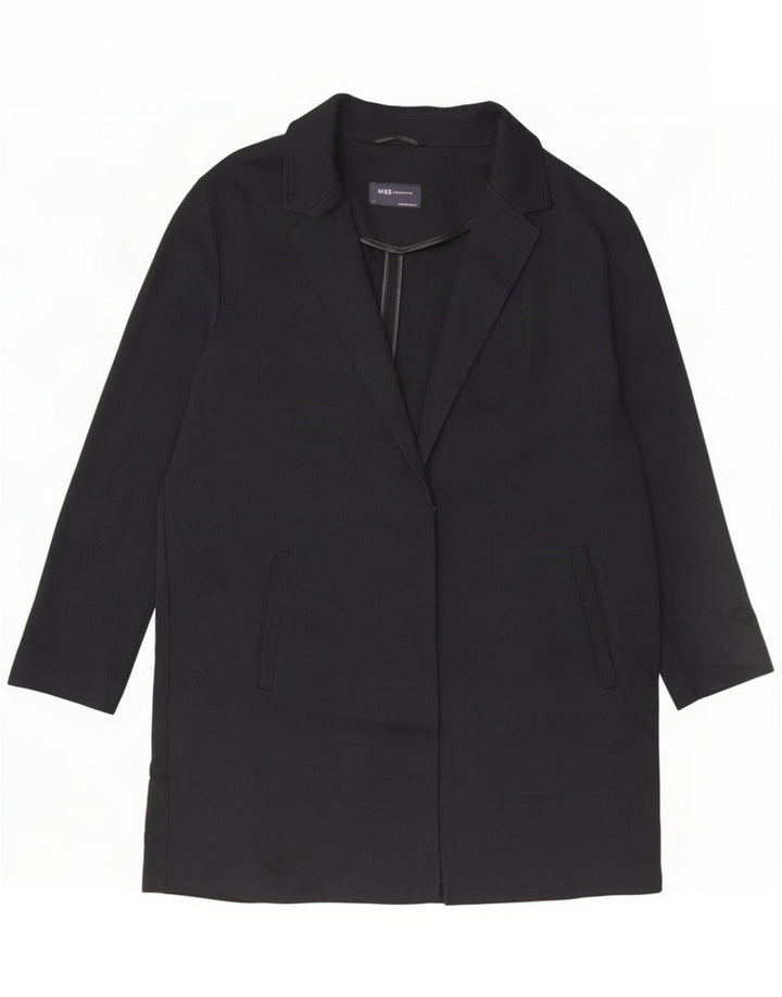 Marks & Spencer Pardessus femme UK 14 Large Noir Polyester