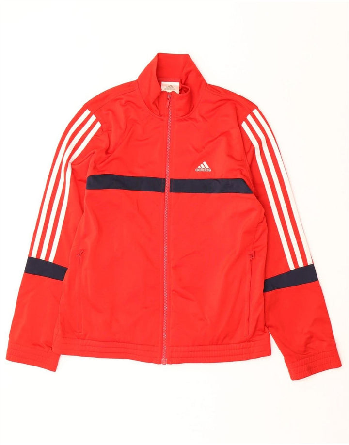 ADIDAS Veste de survêtement pour garçon 13-14 ans Rouge Colourblock Polyester