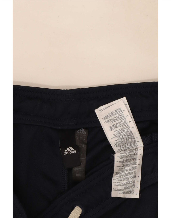 Adidas Pantalon de survêtement pour homme en polyester color block bleu marine moyen
