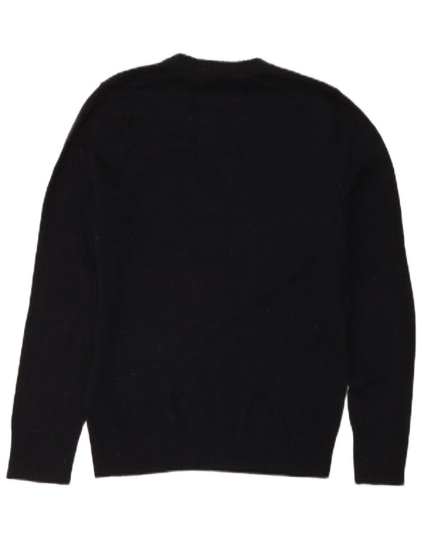 Hollister Pull Col V Homme Bleu Marine Moyen Coton