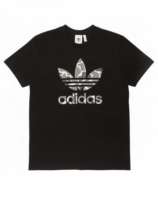 Adidas T-shirt graphique pour homme en coton noir 2XL