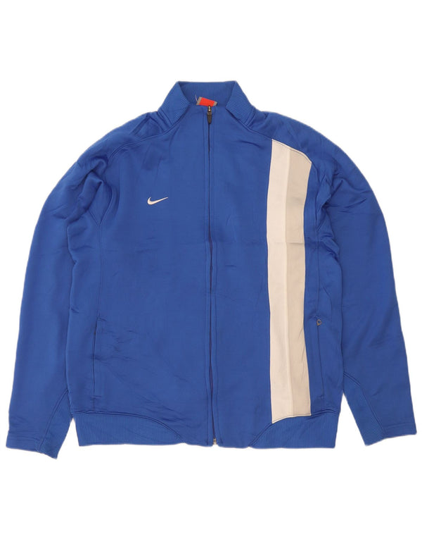 Nike Veste de survêtement pour femme UK 18 XL Bleu Colorblock Polyester