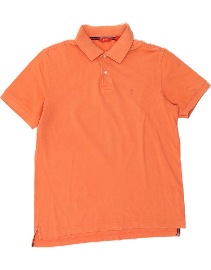 IZOD Mens Polo Shirt Medium Orange Cotton Vintage Izod and Second-Hand Izod from Messina Hembry 