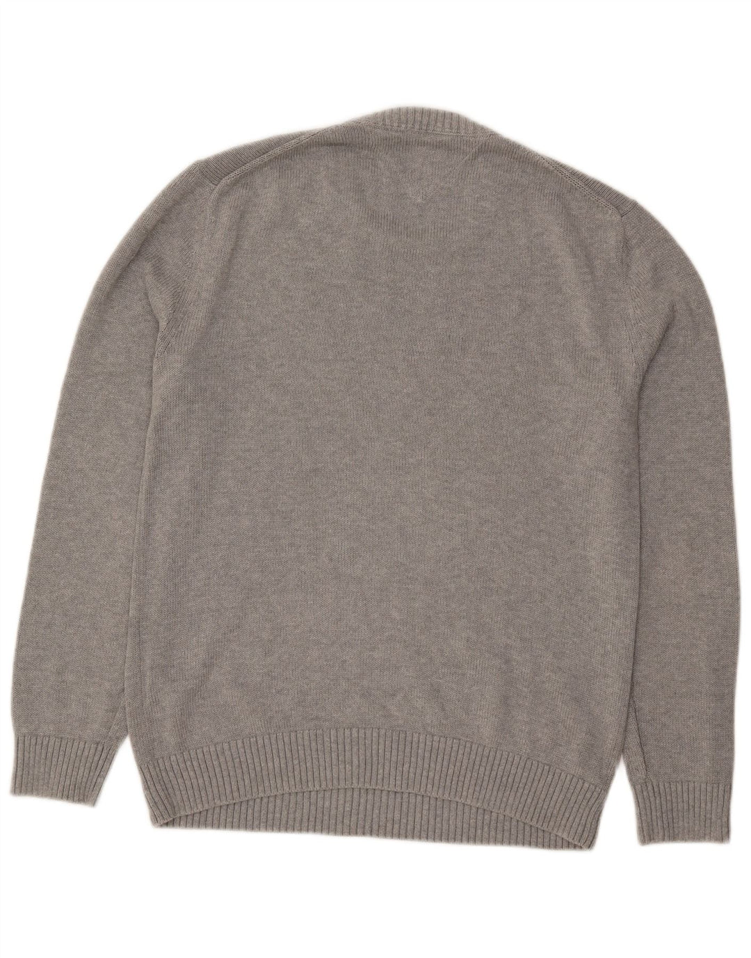Tommy Hilfiger Pull Ras du Cou Homme Gris Moyen Coton