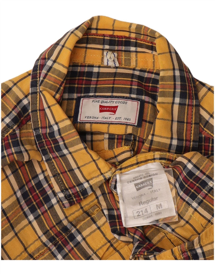 Carrera Chemise Flanelle Homme Carreaux Jaune Moyen Coton