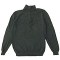 Massimo Dutti Pull Col Zippé Homme Vert Moyen Coton