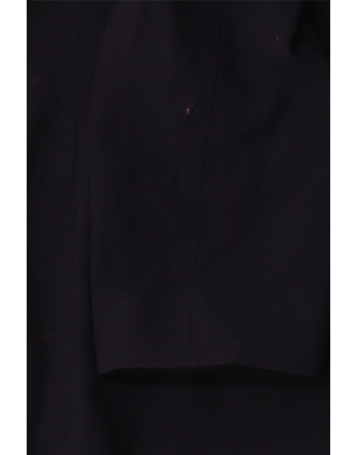 LAURA ASHLEY Veste blazer 4 boutons pour femme UK 16 Large Bleu marine Viscose