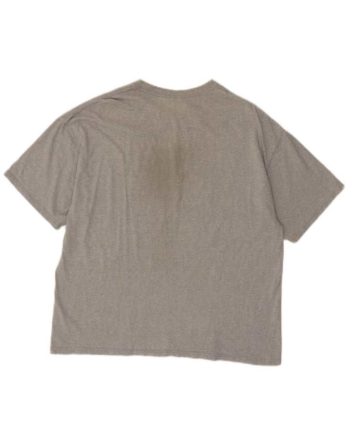 CHAMPION T-Shirt Homme Haut Large Gris Moucheté Coton