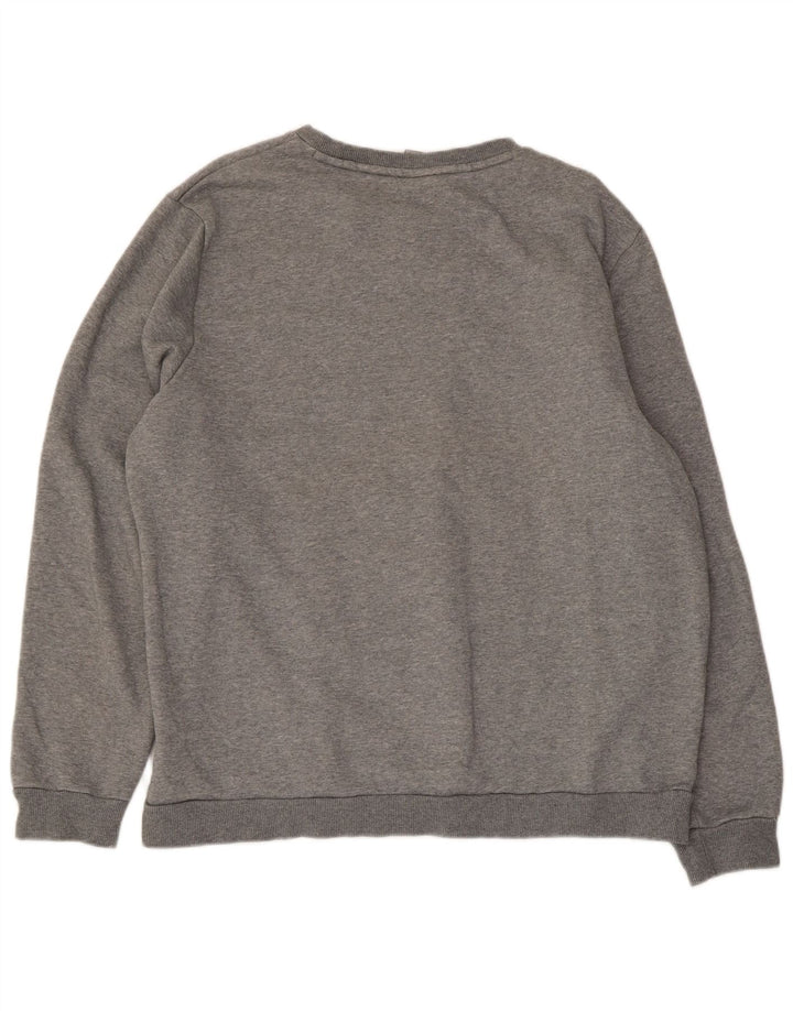 Puma Sweatshirt Jumper XL Gris Moucheté Coton Homme