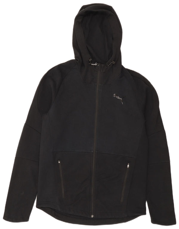 Puma Sweat à Capuche Zippé Homme Noir Moyen Coton