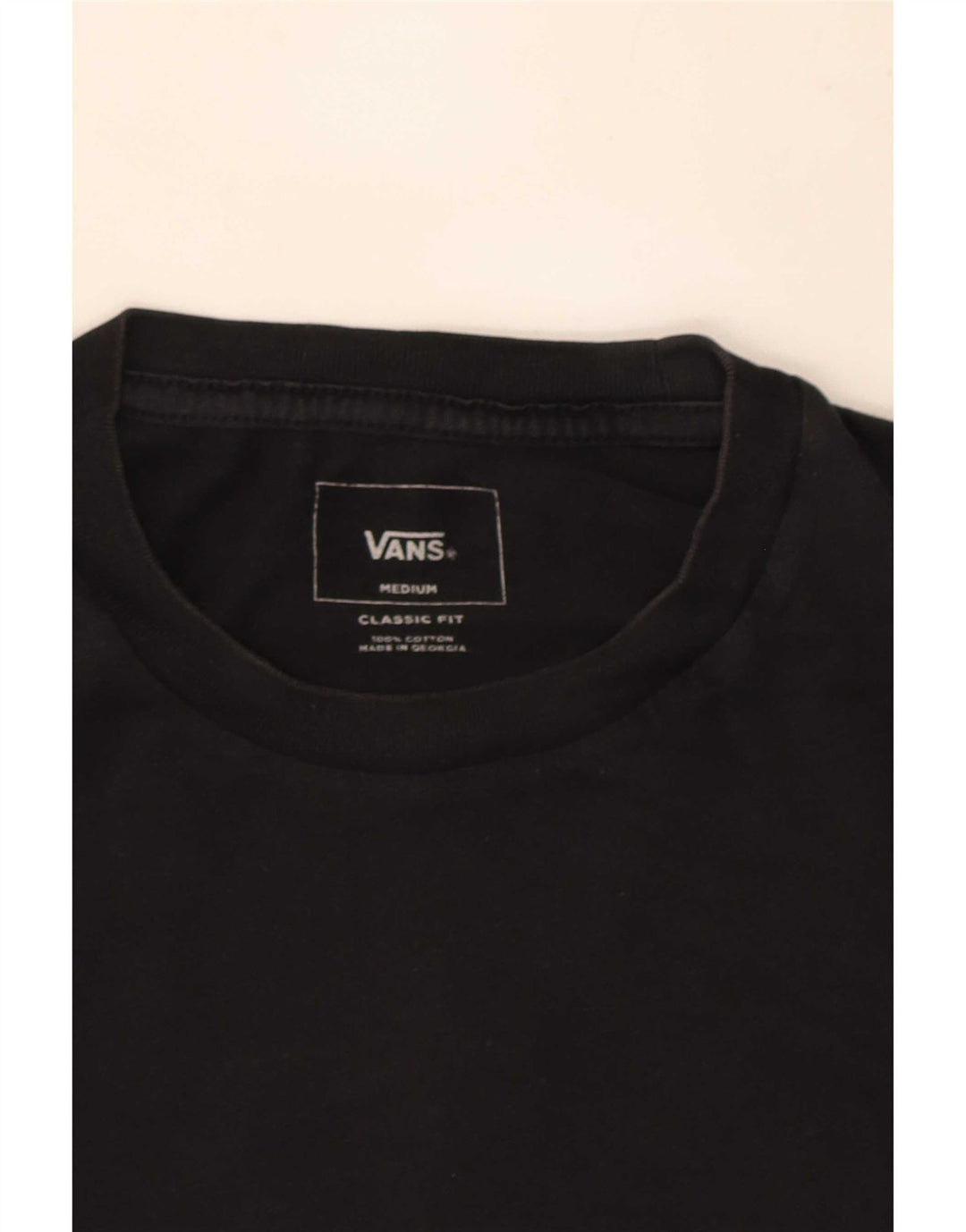 Vans T-shirt graphique coupe classique pour homme en coton noir moyen