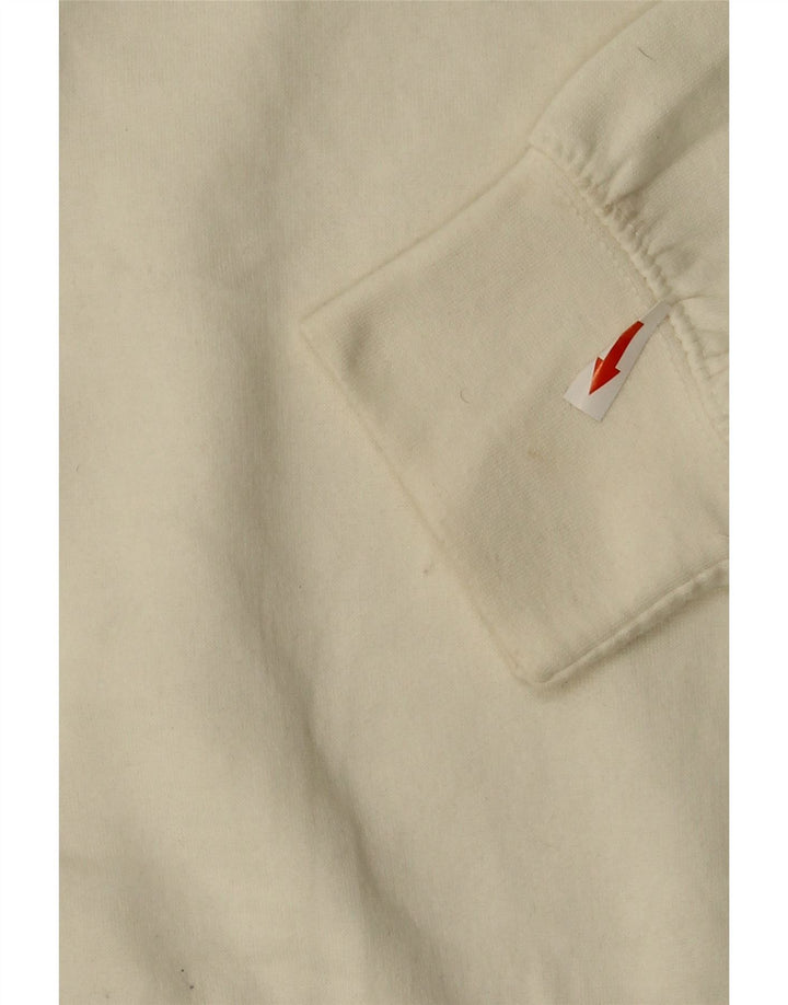 Zara Sweat-shirt pour femme UK 14 Medium Blanc Polyester