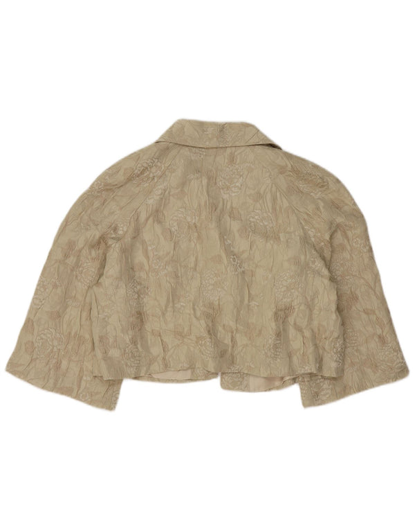 Marks & Spencer Veste boléro autographe pour femme UK 16 Large Beige Floral