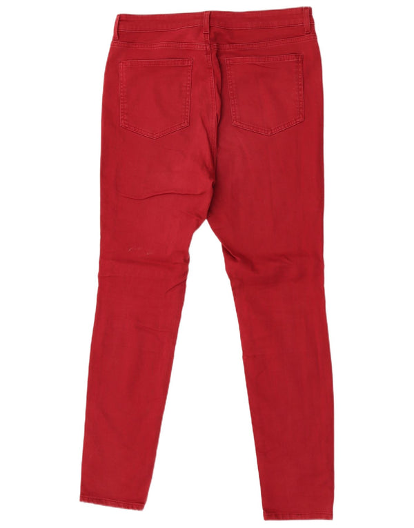 Boden Pantalon décontracté Brighton Skinny pour femme UK 14 Large W32 L30 Rouge