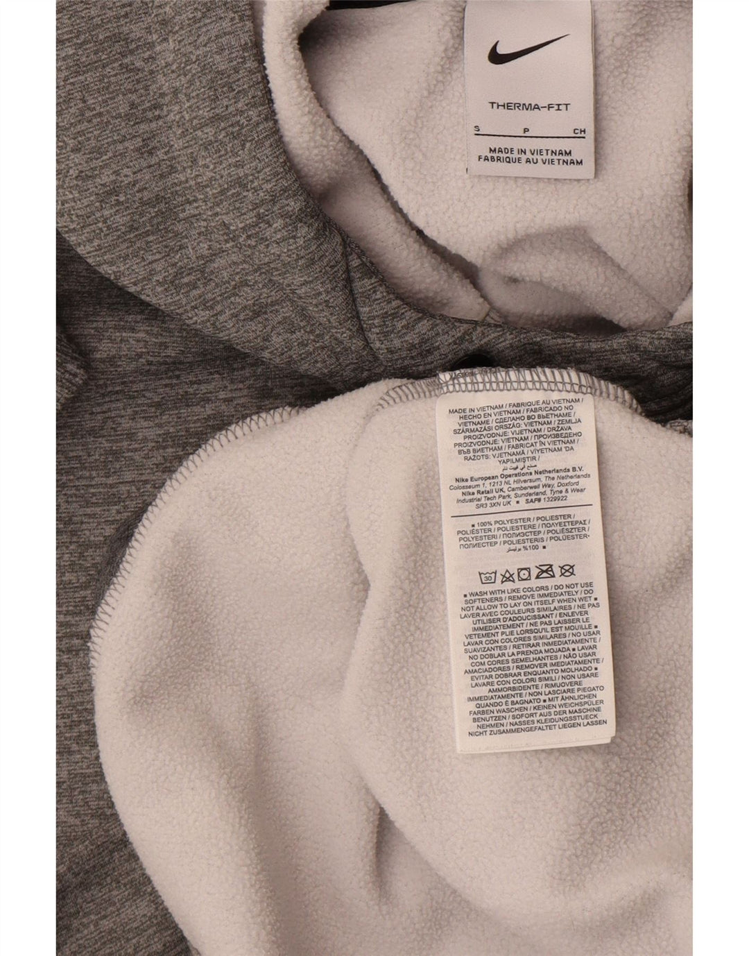 Nike Pull à capuche Therma-Fit pour homme Petit polyester moucheté gris