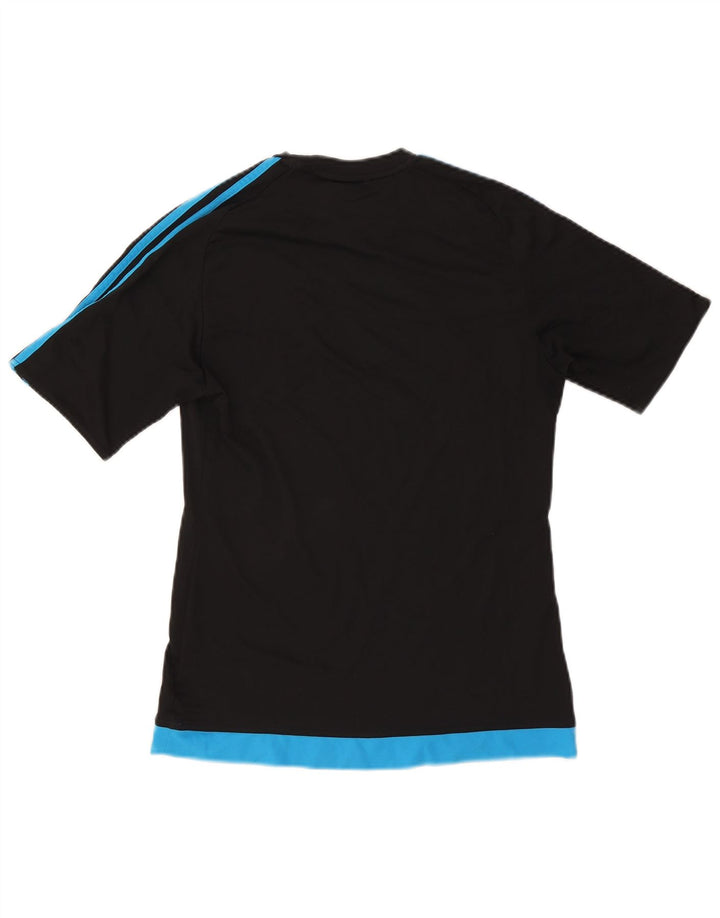 Adidas Hommes Climalite T-Shirt Haut Petit Noir Colorblock Polyester