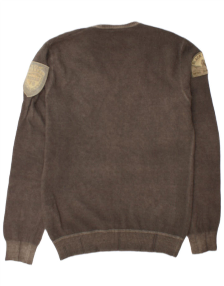 Diesel Pull col V Homme XL Gris Laine