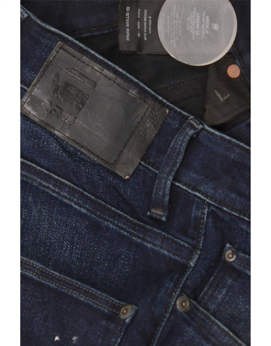 G-Star Jean Revend Slim W32 L30 Bleu Marine Coton Homme