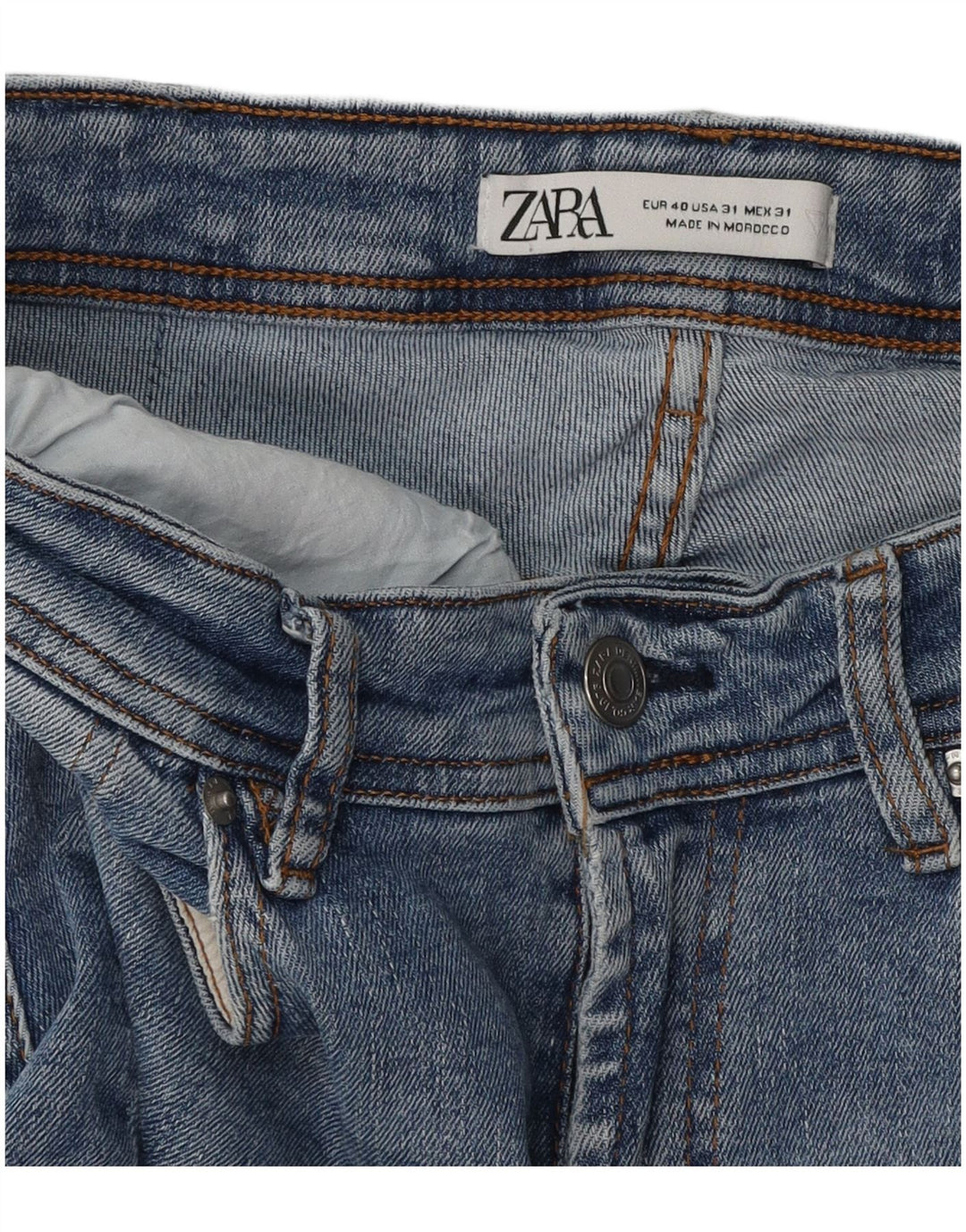 ZARA Mens Slim Jeans EU 40 Medium W31 L28 Blue