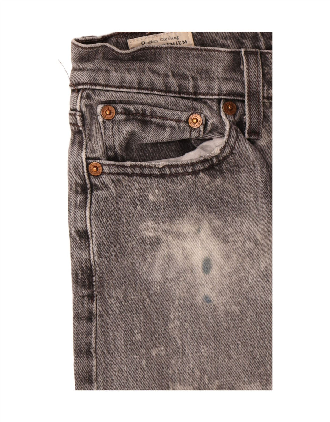Levi's Jean Droit Wedgie Femme W26 L26 Gris Coton