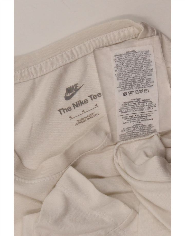 Nike T-Shirt Homme Blanc Moyen Coton