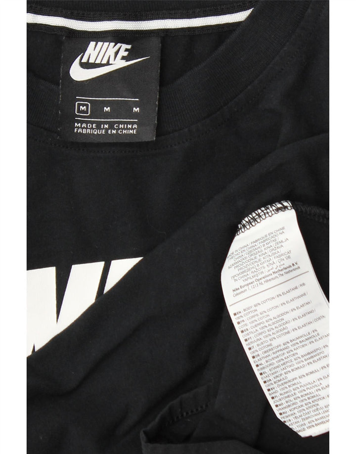 Nike Body graphique pour femme UK 12 en coton noir moyen