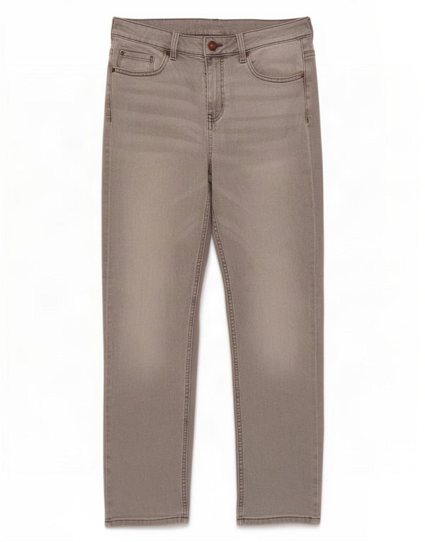 Marks & Spencer Jean droit The Sienna pour femme UK 12 Medium W30 L27 Gris
