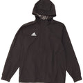 ADIDAS Veste de pluie à capuche pour homme UK 38 Medium Noir Polyester
