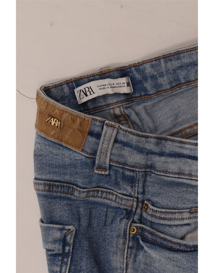 Zara Femme Jean Slim EU 40 Moyen W30 L27 Bleu Coton